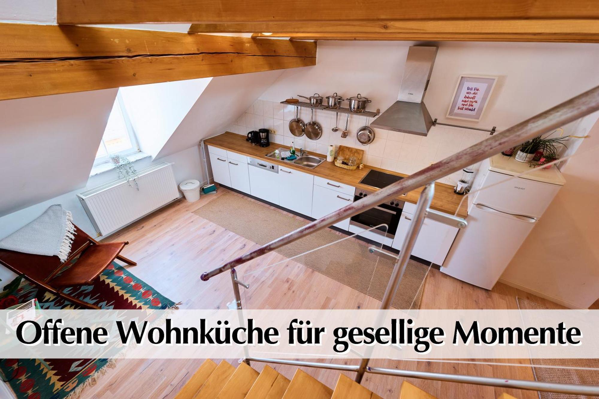 Helle 72Qm Maisonette Wohnung Im Herzen Erfurts Mit Kingsize Bett, Smart-Tv, Etc Eksteriør billede
